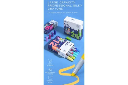 Mideer Silky crayon-12colors