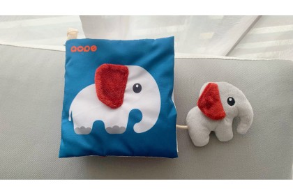 Aope Baby Cloth Book- Elephant