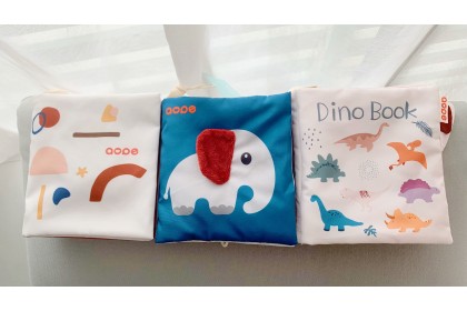 Aope Baby Cloth Book- Dinosaur