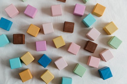 Avdar Pastel Cube Blocks