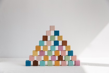 Avdar Pastel Cube Blocks